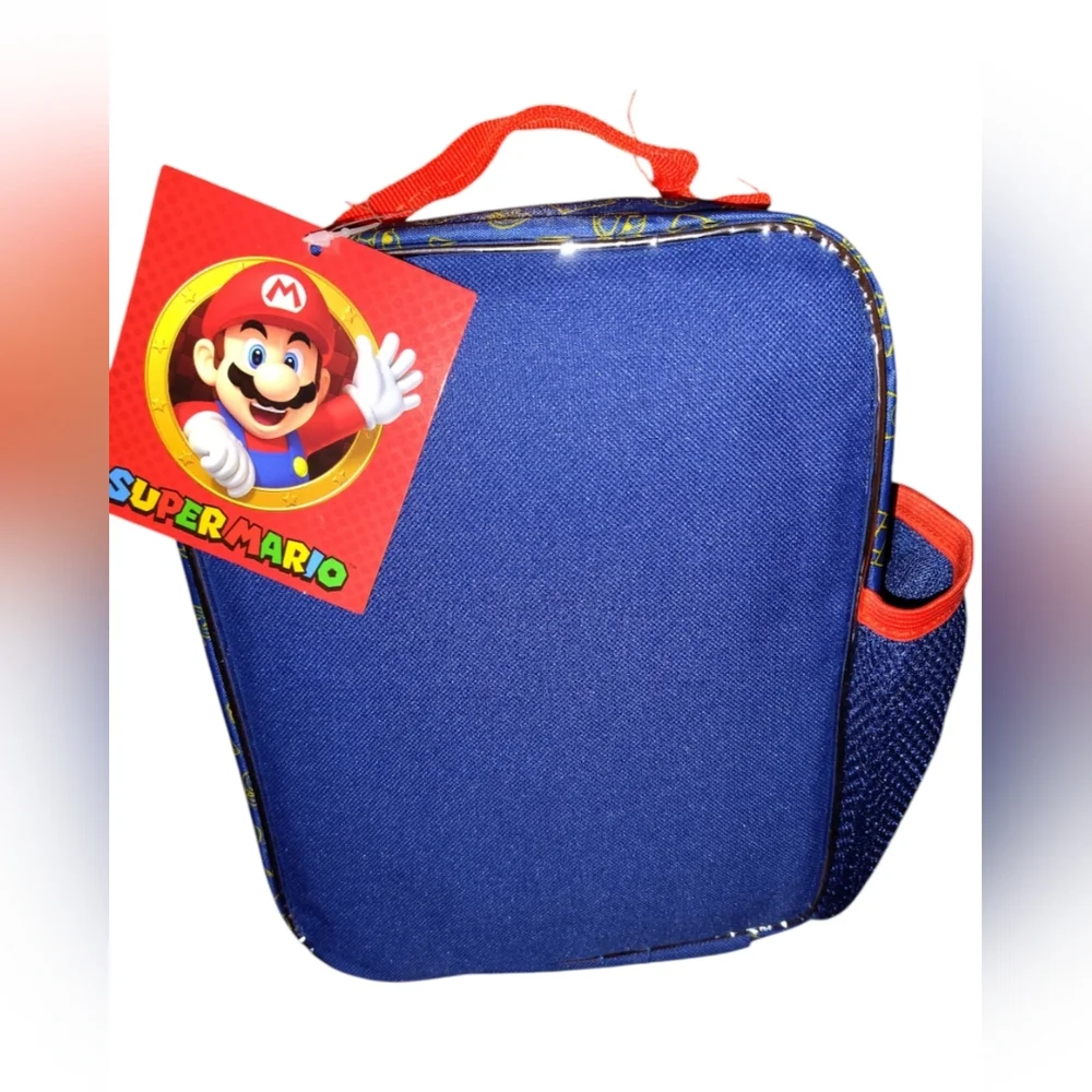 Super Mario and Luigi Nintendo Super Mario Game Time Reusable Lunch Bag